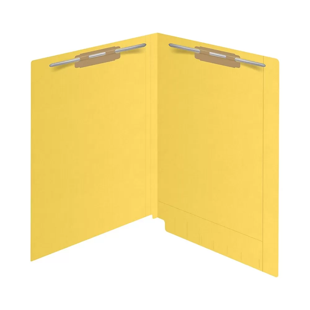 Medical Arts Press File Folders<Kardex Match Reinforced End Tab File Folder, Straight Cut, Letter Size, Yellow, 50/Box (S-09484-YLW)