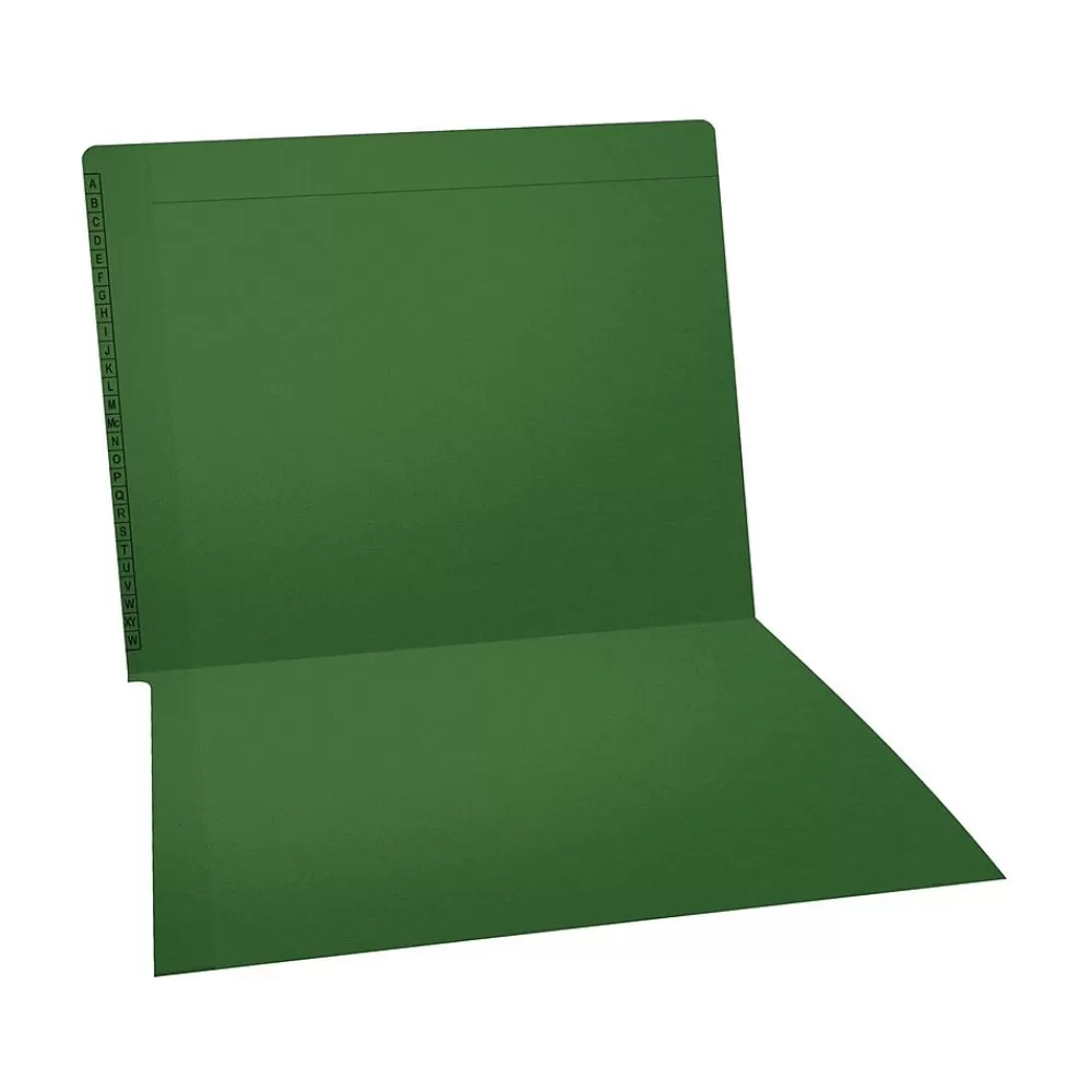 Medical Arts Press File Folders<Kardex Match Reinforced End Tab File Folder, Straight Cut, Letter-Size, Green, 100/Box (F1170-GRN)