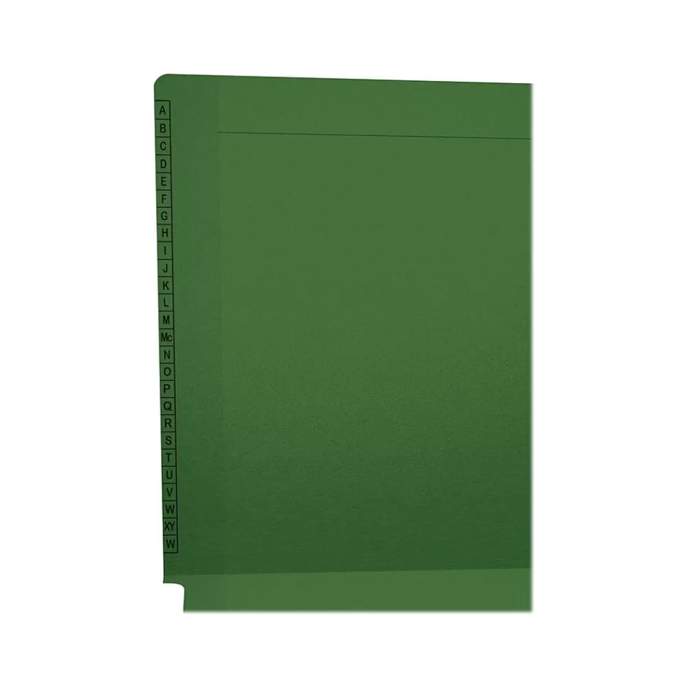 Medical Arts Press File Folders<Kardex Match Reinforced End Tab File Folder, Straight Cut, Letter-Size, Green, 100/Box (F1170-GRN)