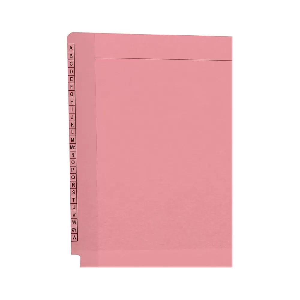 Medical Arts Press File Folders<Kardex Match Reinforced End Tab File Folder, Straight Cut, Letter-Size, Pink, 100/Box (F1170-PNK)