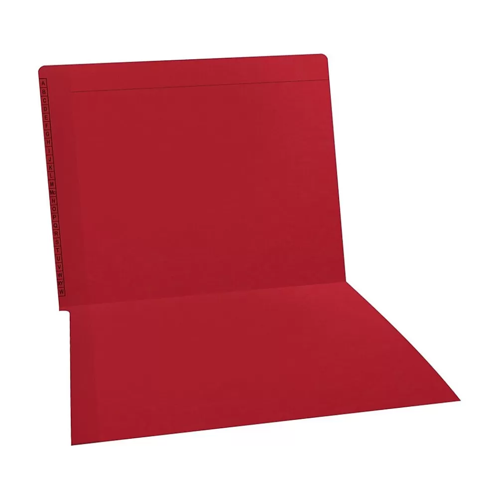 Medical Arts Press File Folders<Kardex Match Reinforced End Tab File Folder, Straight Cut, Letter-Size, Red, 100/Box (F1170-RED)