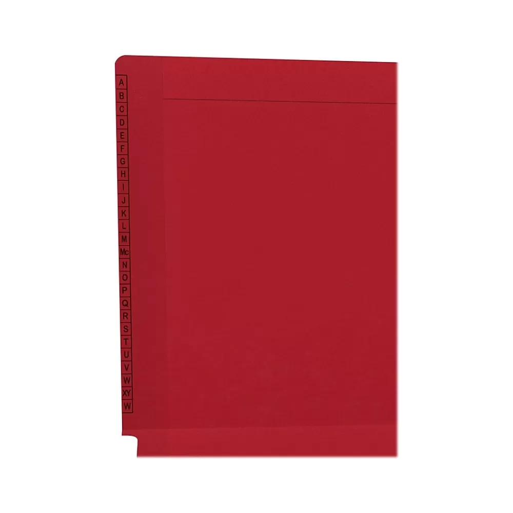 Medical Arts Press File Folders<Kardex Match Reinforced End Tab File Folder, Straight Cut, Letter-Size, Red, 100/Box (F1170-RED)