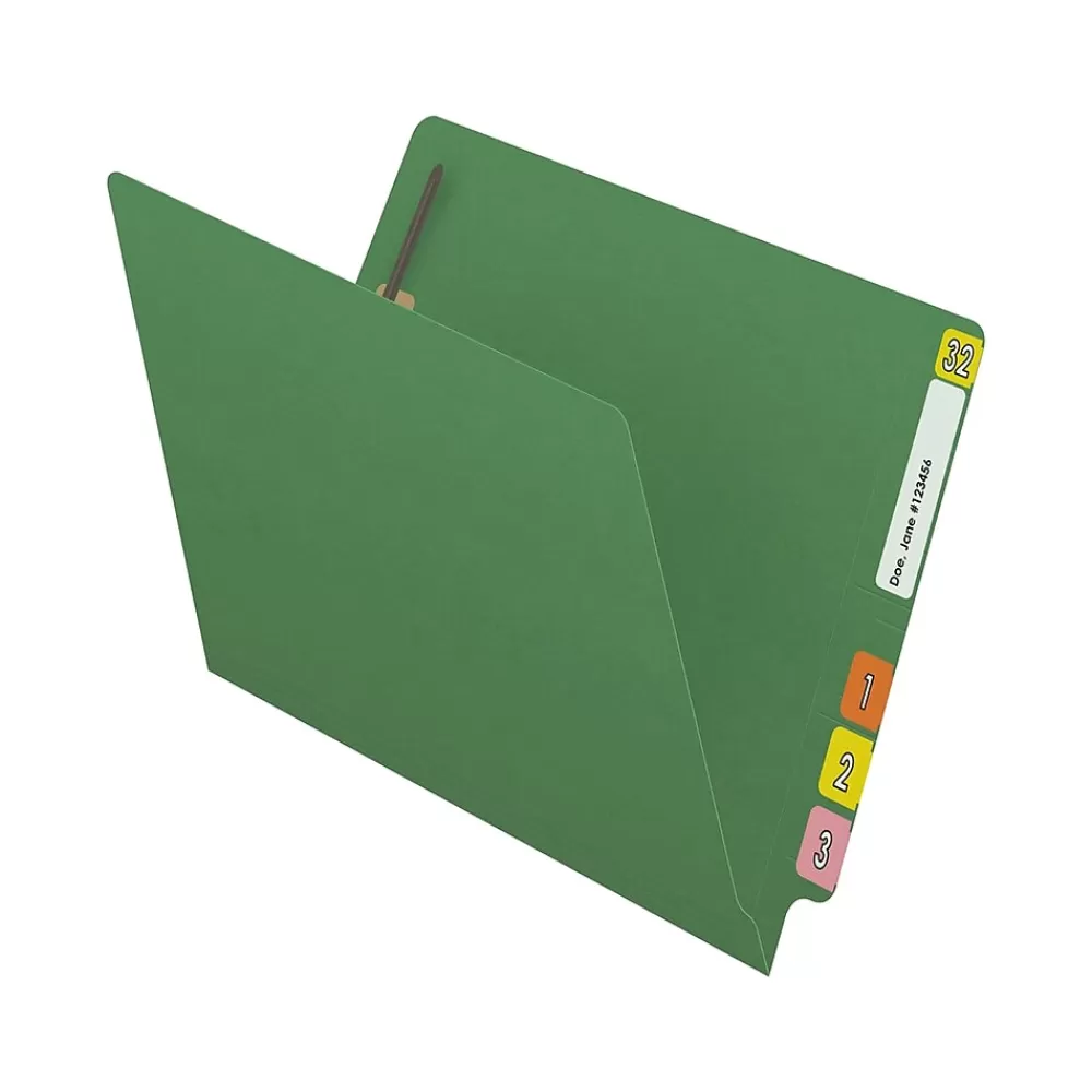 Medical Arts Press File Folders<Reinforced End Tab File Folder, Straight Cut, Letter-Size, Green, 250/Carton (S-01502-GRN-B)