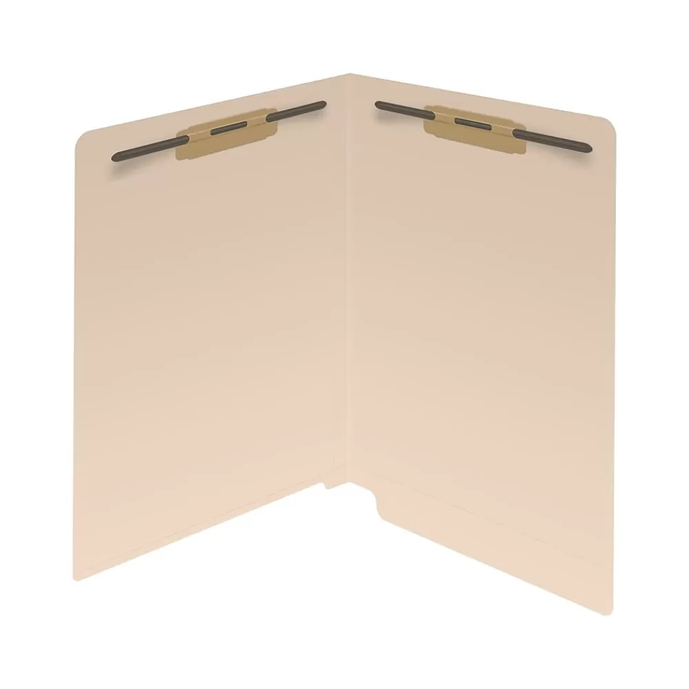 Medical Arts Press File Folders<Reinforced End Tab File Folder, Straight Cut, Letter-Size, Manila, 50/Box (S-01324)