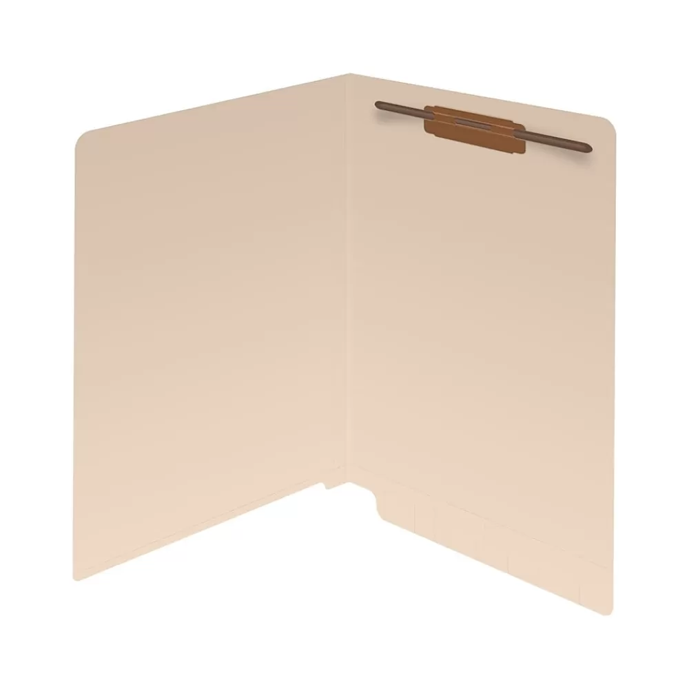 Medical Arts Press File Folders<Reinforced End Tab File Folder, Straight Cut, Letter-Size, Manila, 50/Box (S-01314)