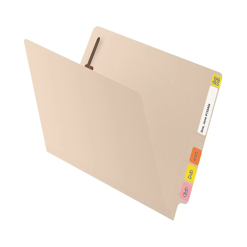 Medical Arts Press File Folders<Reinforced End Tab File Folder, Straight Cut, Letter-Size, Manila, 50/Box (S-01314)