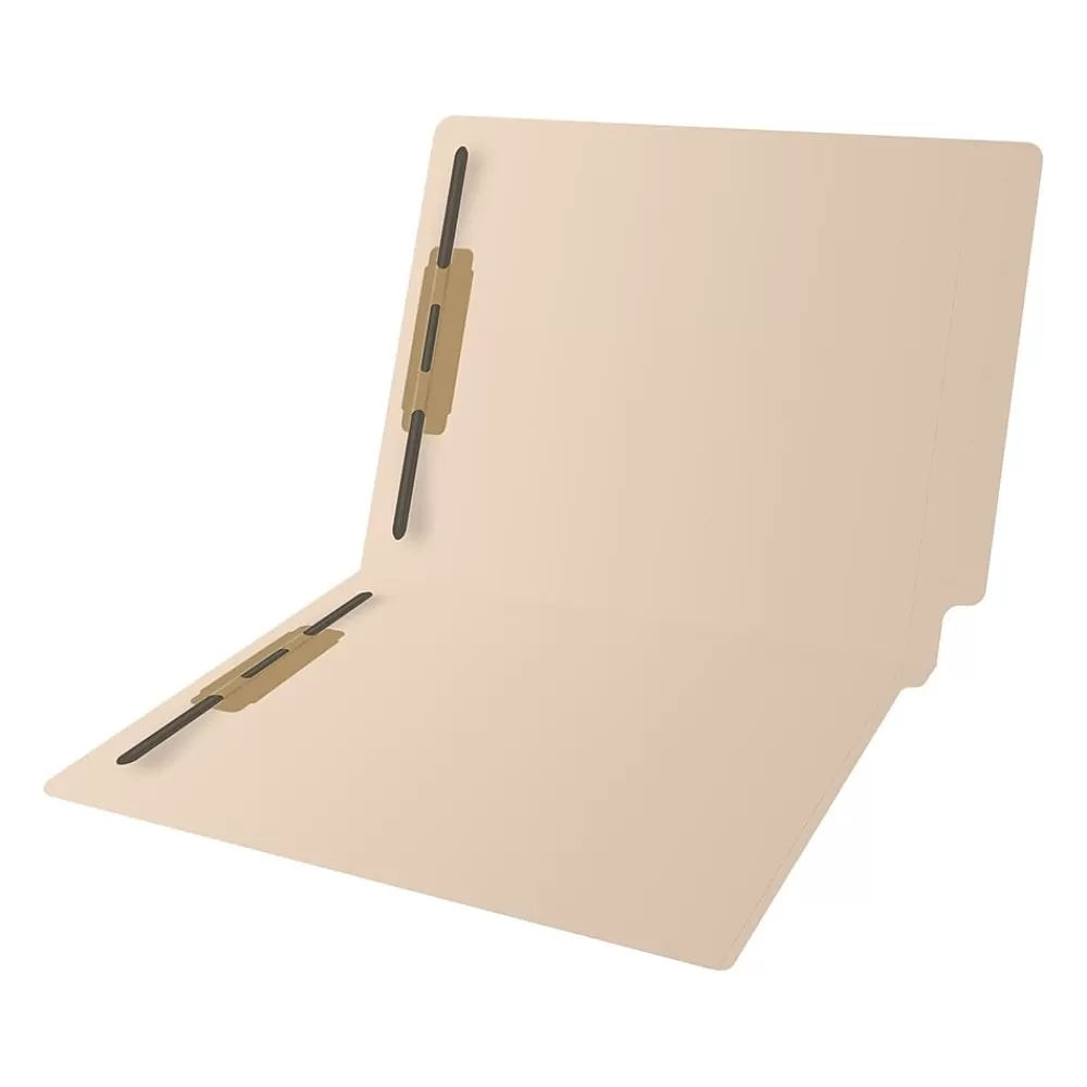 Medical Arts Press File Folders<Reinforced End Tab File Folder, Straight Cut, Letter-Size, Manila, 50/Box (S-01324)