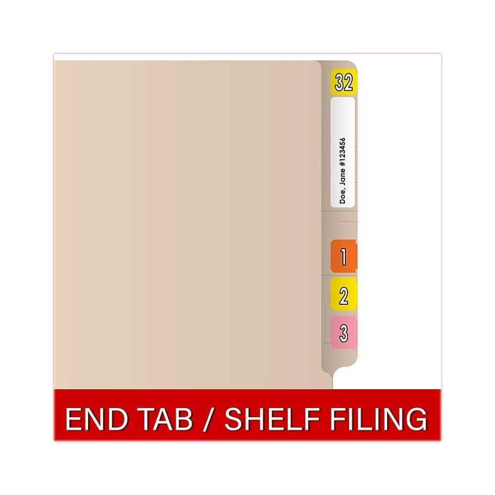 Medical Arts Press File Folders<Reinforced End Tab File Folder, Straight Cut, Letter-Size, Manila, 50/Box (S-01314)