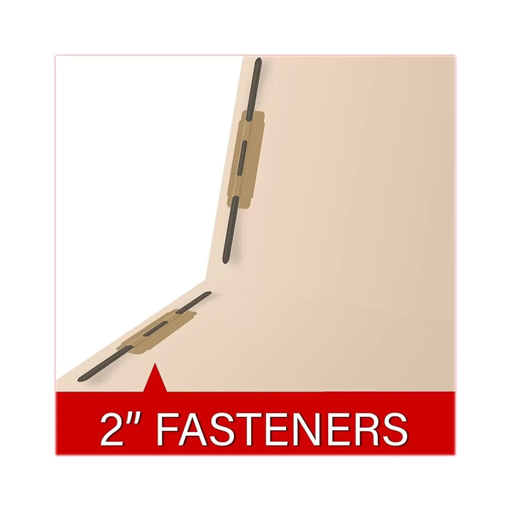Medical Arts Press File Folders<Reinforced End Tab File Folder, Straight Cut, Letter-Size, Manila, 50/Box (S-01324)