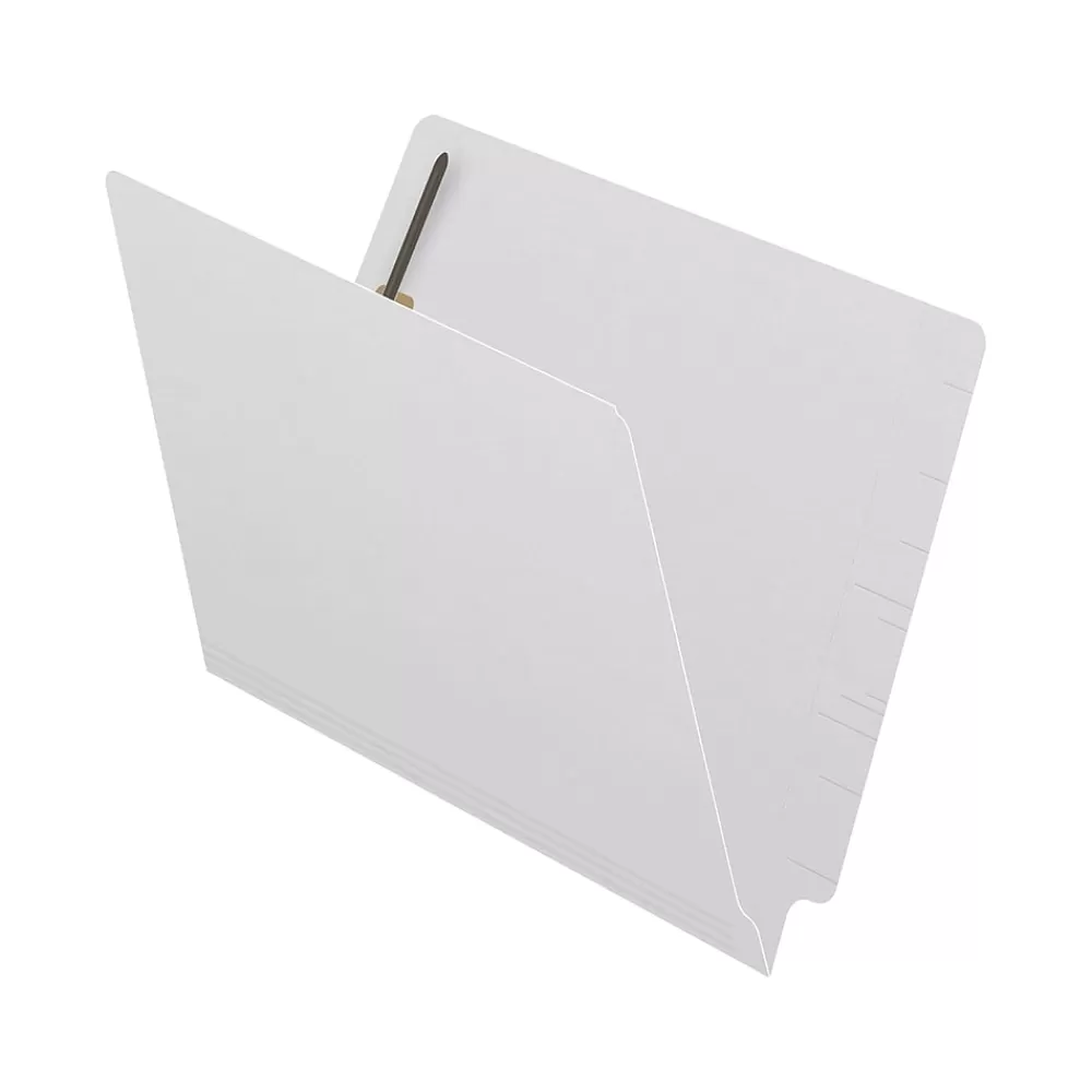 Medical Arts Press File Folders<Reinforced End Tab File Folder, Straight Cut, Letter-Size, White, 50/Box (S-01501-WHT)