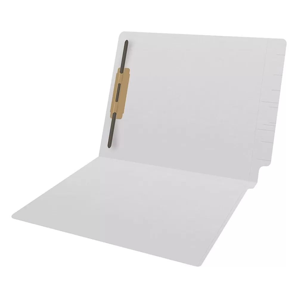 Medical Arts Press File Folders<Reinforced End Tab File Folder, Straight Cut, Letter-Size, White, 50/Box (S-01501-WHT)