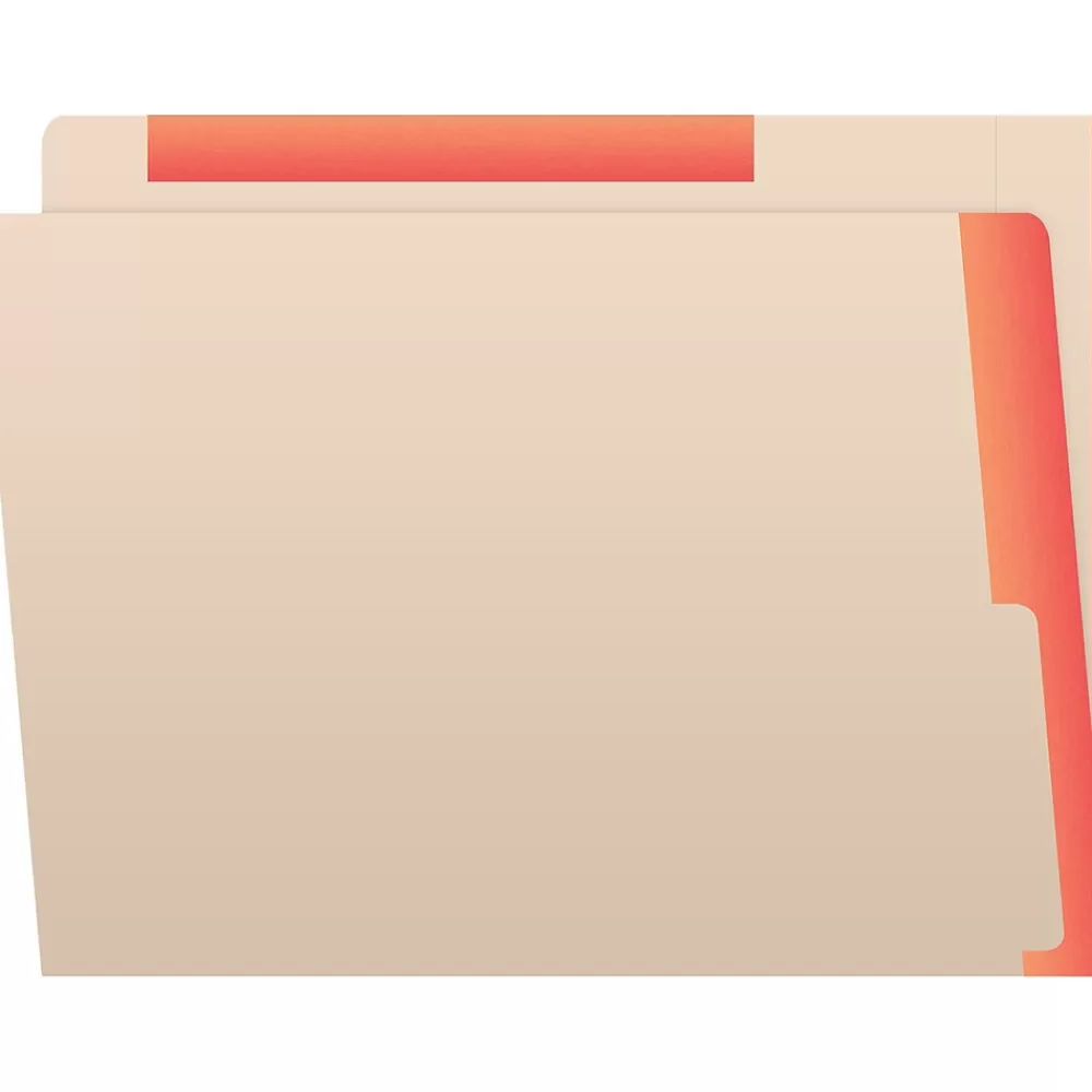 Medical Arts Press File Folders<Reinforced Top Tab File Folder, Full-Cut, Letter Size, Manila/Orange, 50/Box (S-09468-ORG)