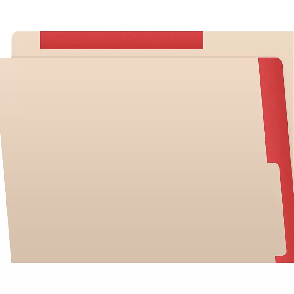 Medical Arts Press File Folders<Reinforced Top Tab File Folder, Full-Cut, Letter Size, Manila/Red, 50/Box (S-09468-RED)