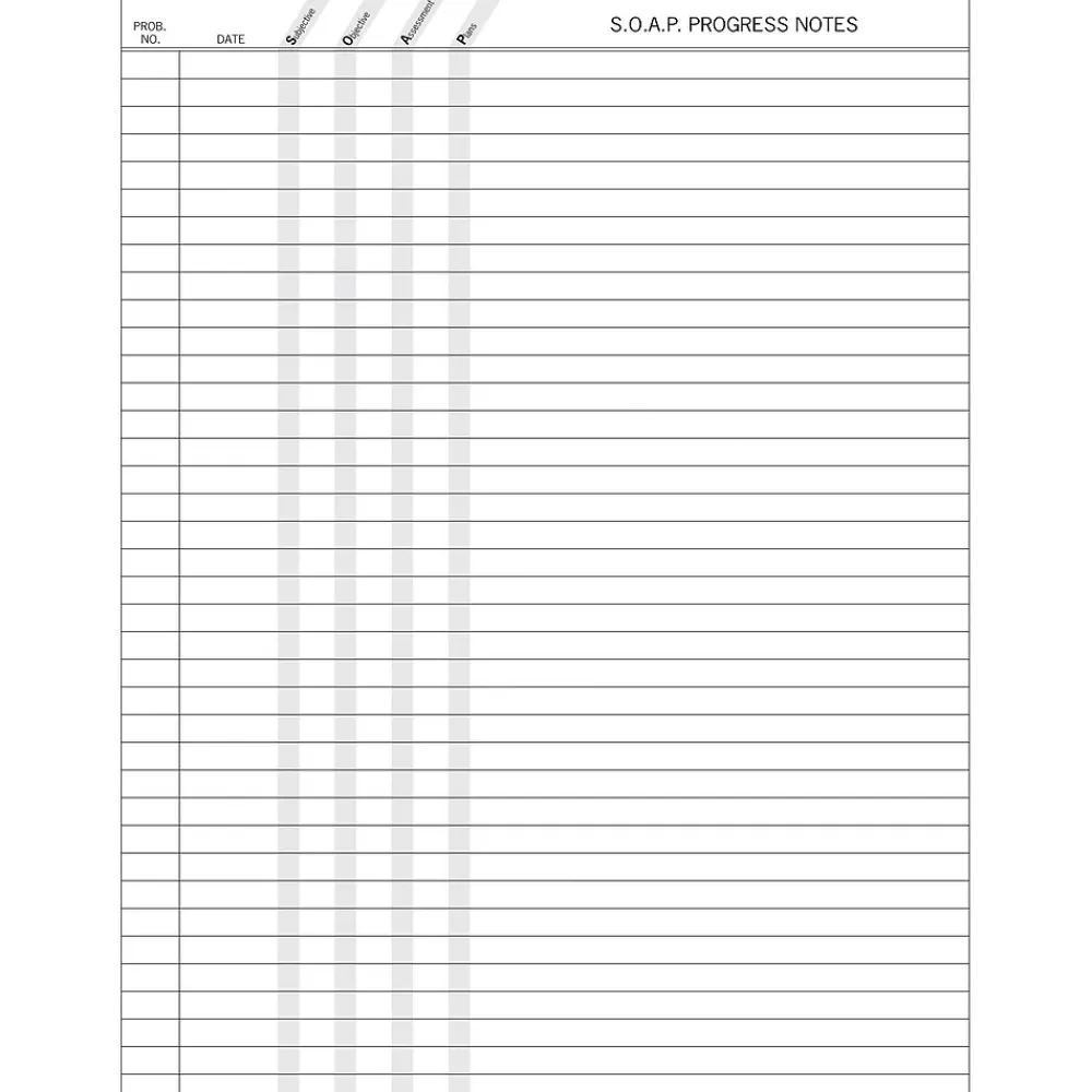 Medical Arts Press Notepads<S.O.A.P. Progress Reports, No Punch, 250/Pack (20432RL)