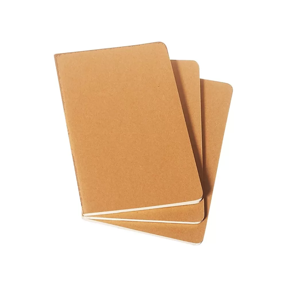 Moleskine Journals<Cahier Journal, 5" x 8.25", Narrow Ruled, , 80 Pages, 3/Pack (704987)