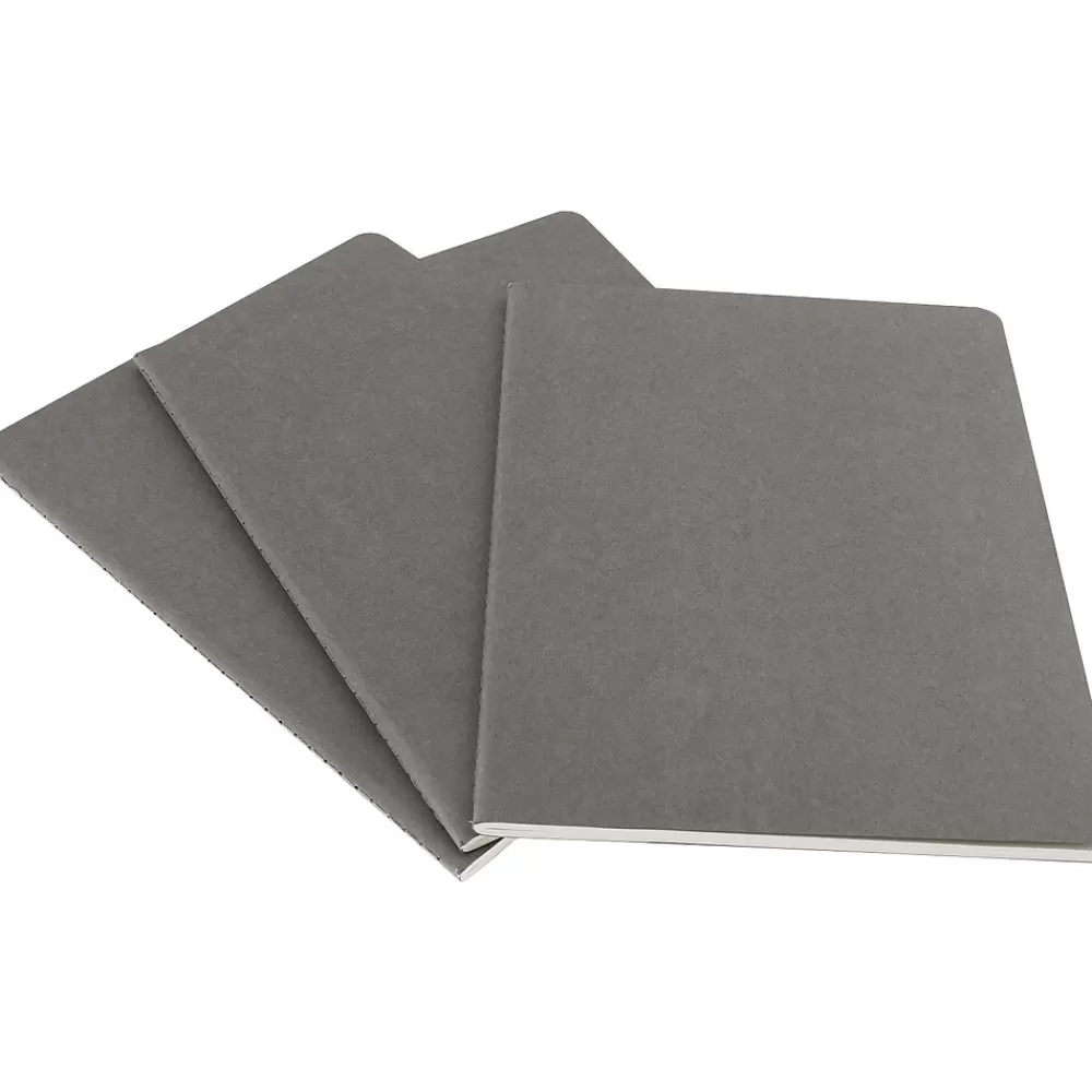 Moleskine Journals<Cahier Journal, 7-1/2" x 10", Ruled, Pebble Grey (629605)