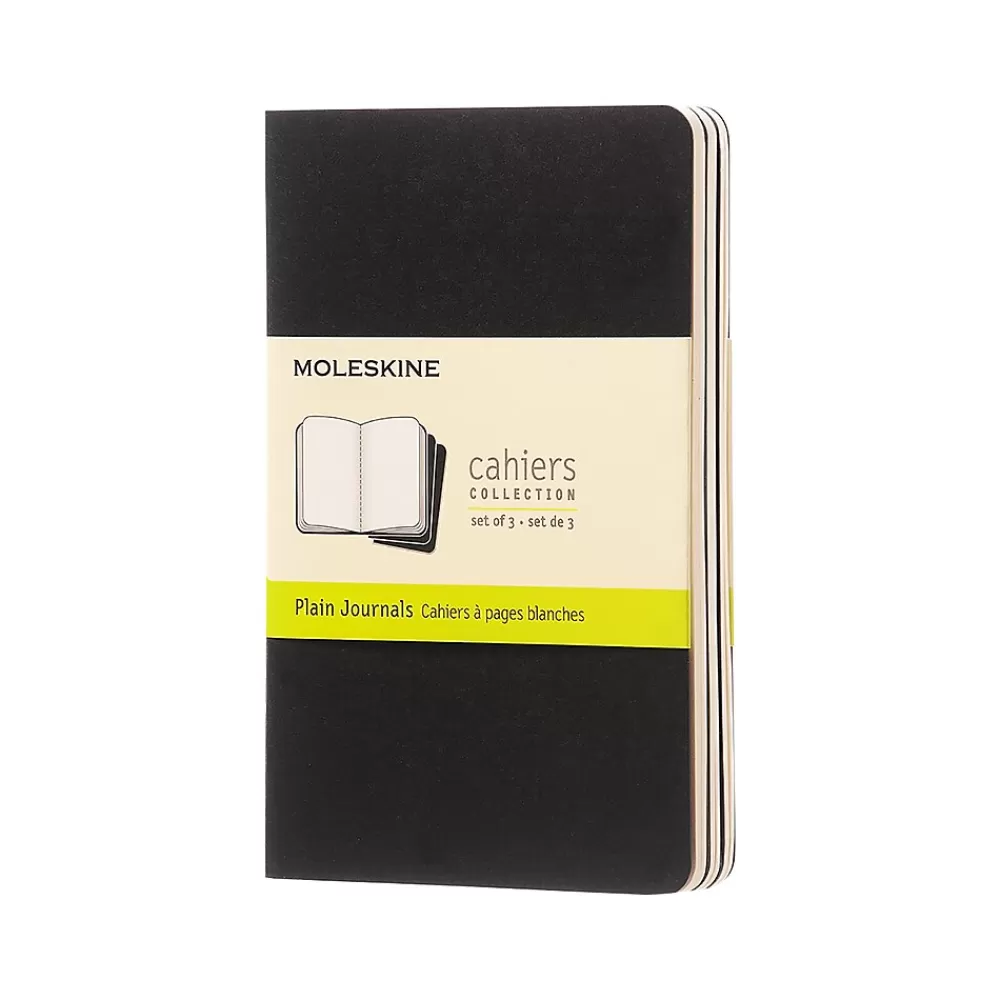 Moleskine Journals<Cahier Pocket Pocket Journal, 3.5" x 5.5", Black, 64 Pages (704918XX)