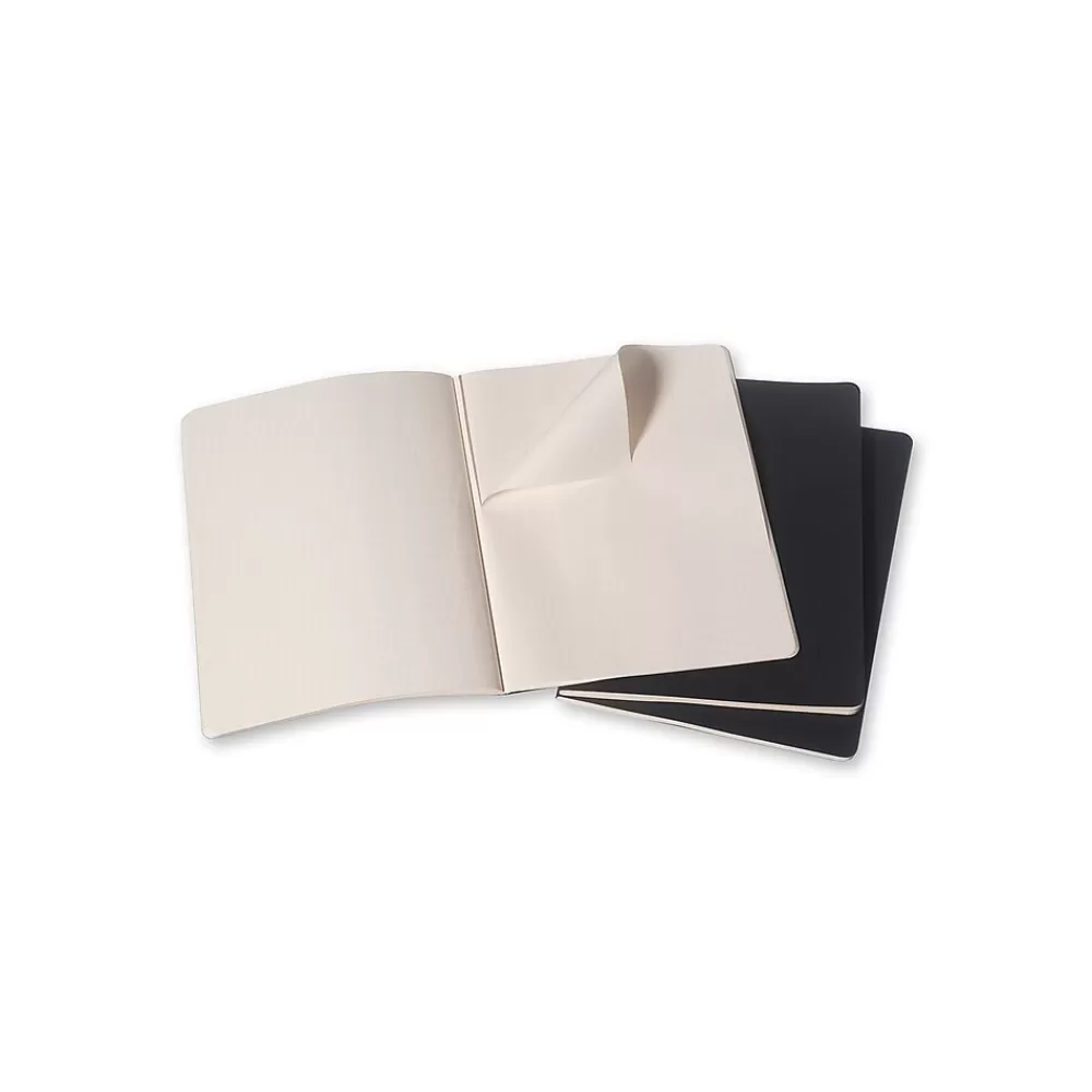 Moleskine Notebooks<Cahier 1-Subject Professional Notebooks, 7.5" x 10", Quad, 60 Sheets, Black (9788883705021)