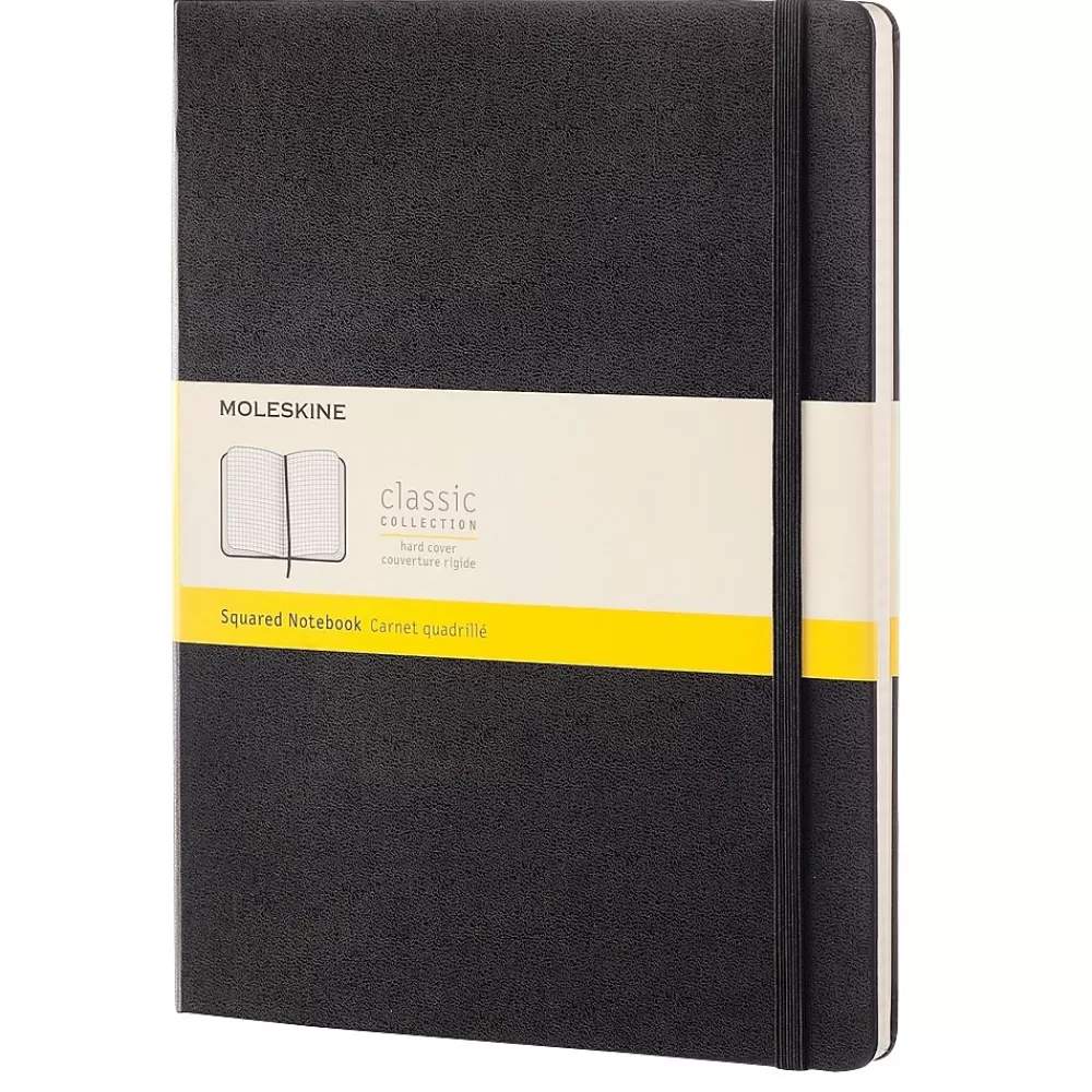 Moleskine Journals<Classic Hard Cover Notebook, 7.5" x 9.75", Black (895292XX)