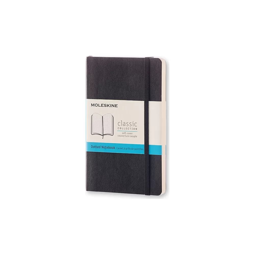 Moleskine Journals<Classic Pocket Journal, 3.5" x 5.5", Dotted Ruled, Black, (892734XX)