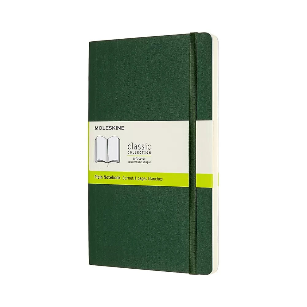 Moleskine Notebooks<Classic Pocket Notebook, 5" x 8.25", 96 Sheets, Green (600028)