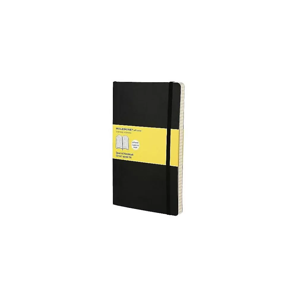 Moleskine Notebooks<Classic Professional Notebook, 7.5" x 10", Graph Ruled, 96 Sheets, Black (707247)