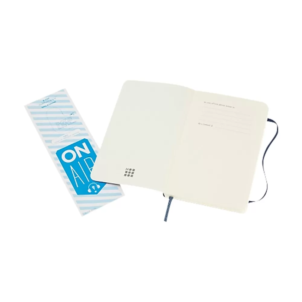 Moleskine Notebooks<Classic Professional Notebook, 3.5" x 5.5", Wide Ruled, 96 Sheets, Sapphire Blue (893564)