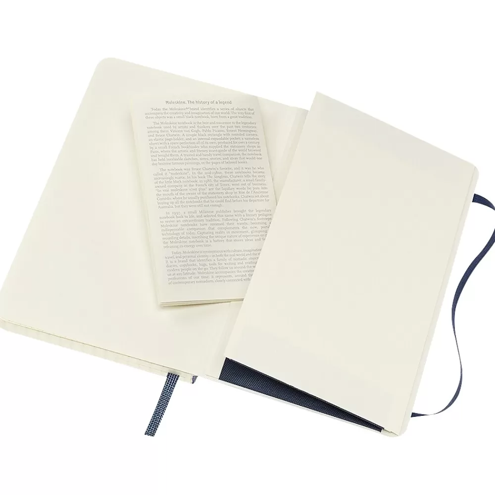 Moleskine Notebooks<Classic Professional Notebook, 3.5" x 5.5", Wide Ruled, 96 Sheets, Sapphire Blue (893564)