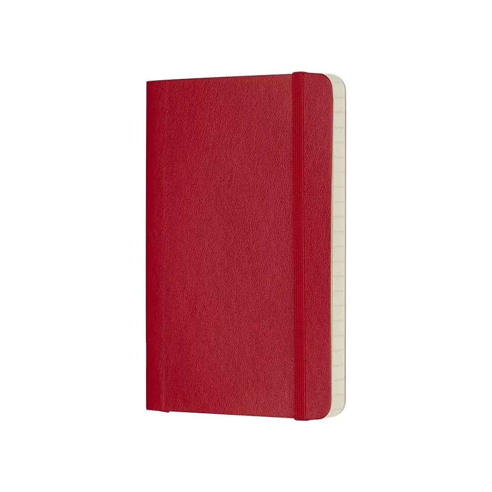 Moleskine Notebooks<Classic Professional Notebook, 3.5" x 5.5", Wide Ruled, 96 Sheets, Scarlet Red (854597)