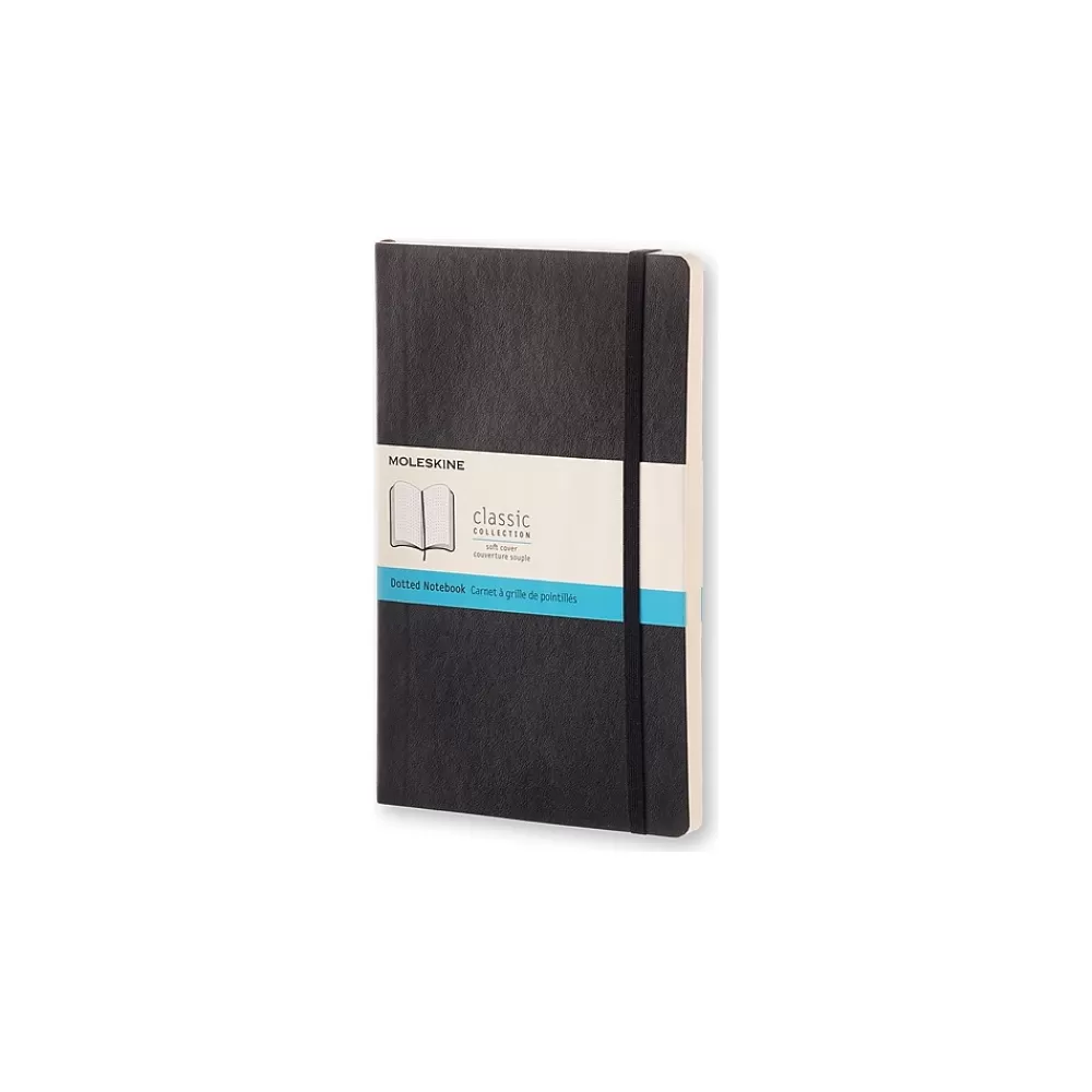 Moleskine Journals<Classic Soft Cover Notebook, 5" x 8.25", Black (892741XX)