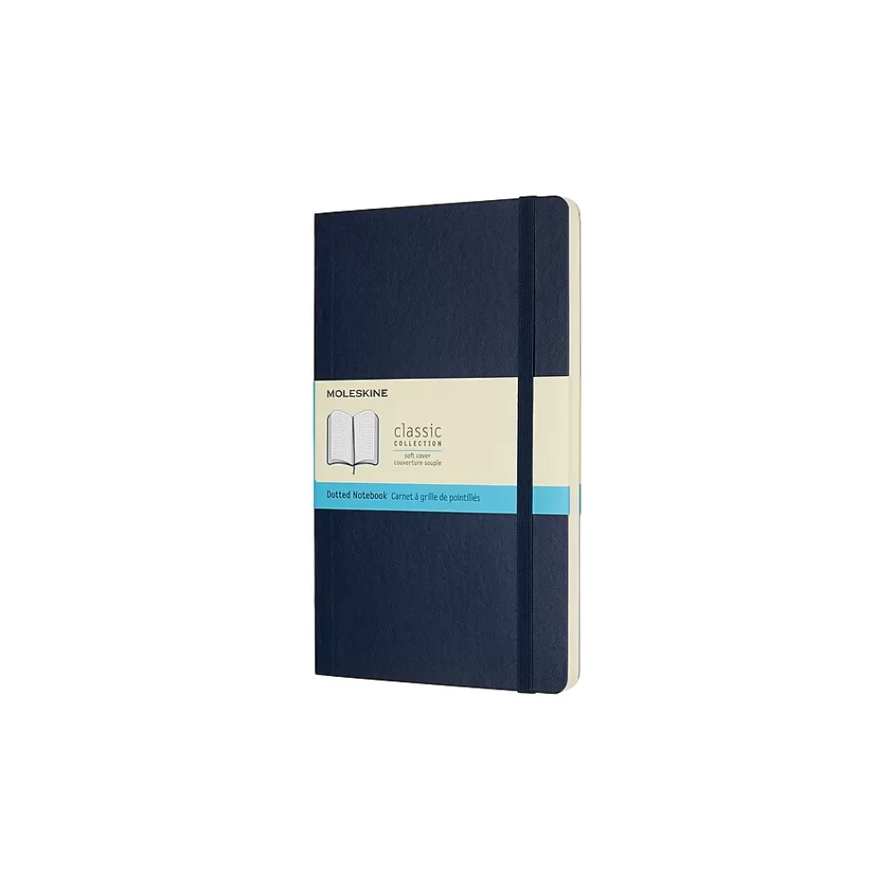 Moleskine Journals<Classic Soft Cover Notebook, 5" x 8.25", Sapphire Blue (854764XX)