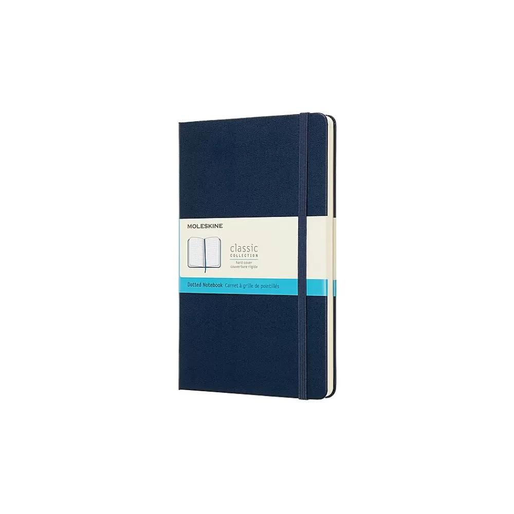 Moleskine Notebooks<Classic 1-Subject Professional Notebook, 5" x 8.25", Dotted, 240 Sheets, Blue (715437)