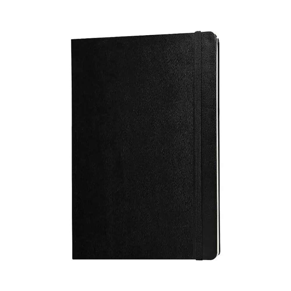 Moleskine Notebooks<Classic 1-Subject Professional Notebook, 7.5" x 10", Narrow Ruled, 96 Sheets, Black (323067)
