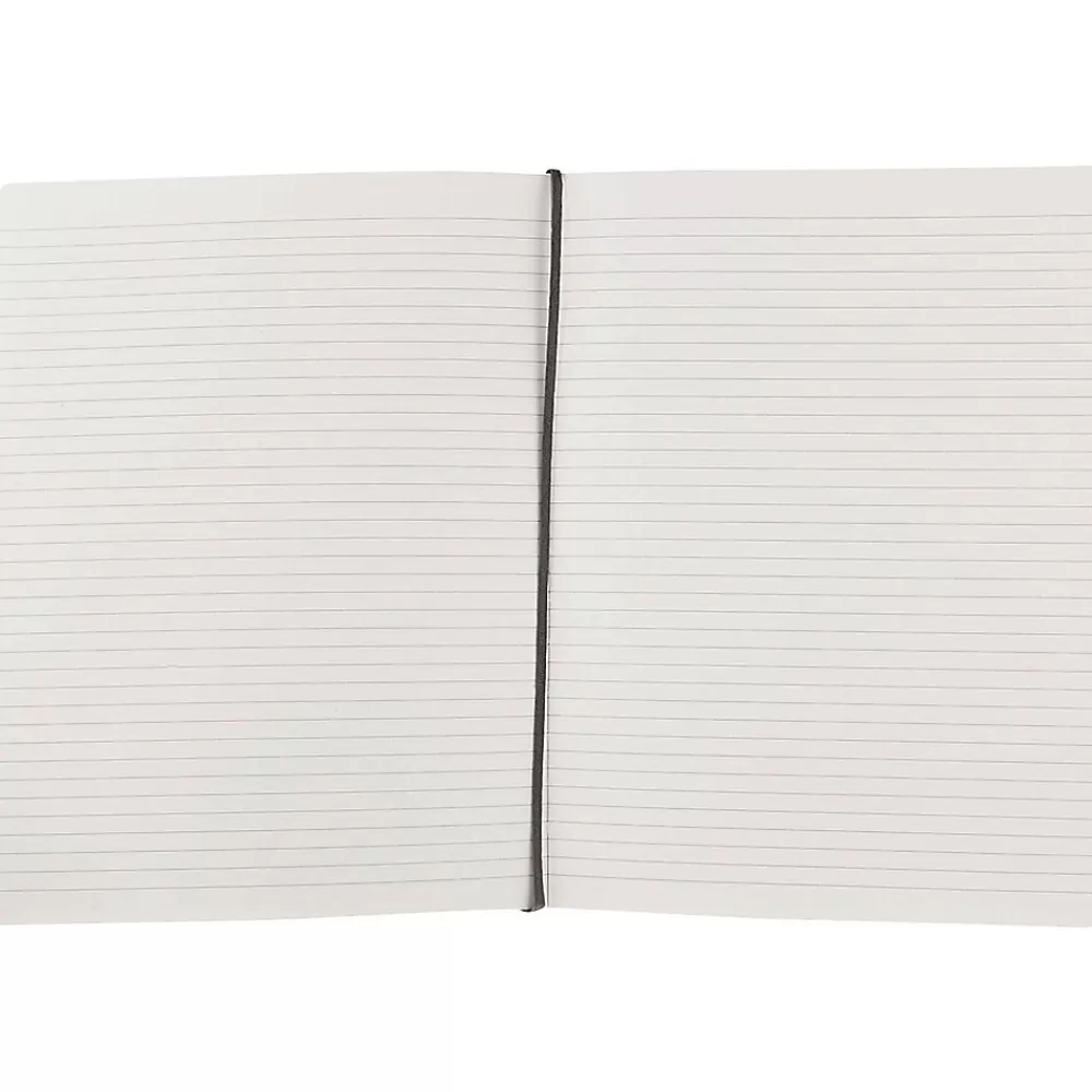 Moleskine Notebooks<Classic 1-Subject Professional Notebook, 7.5" x 10", Narrow Ruled, 96 Sheets, Black (323067)