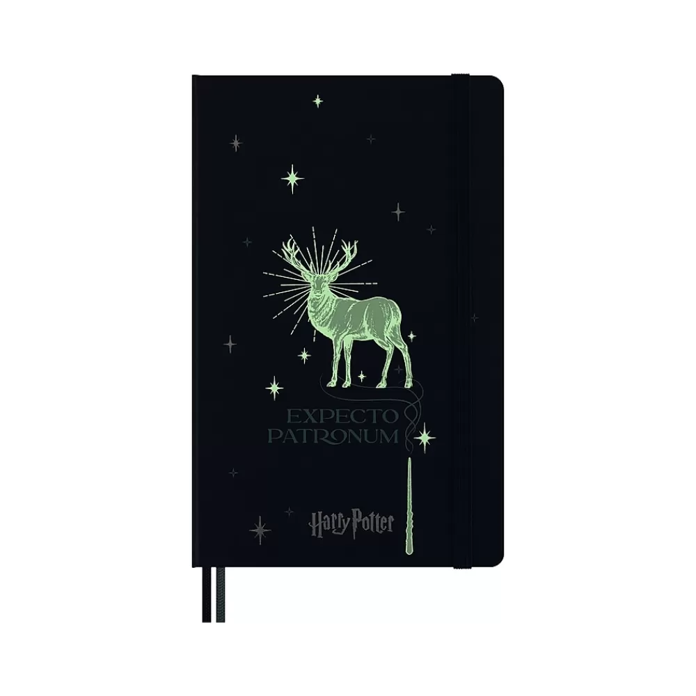 Moleskine Journals<Harry Potter Expecto Patronum Limited Edition Notebook, 5" x 8.25", Narrow-Ruled, Blue/Teal (LEHP23QP060)