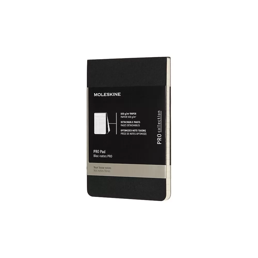 Moleskine Notepads<Notepad, 3.5" x 5.5", Black, 96 Sheets/Pad (620909)