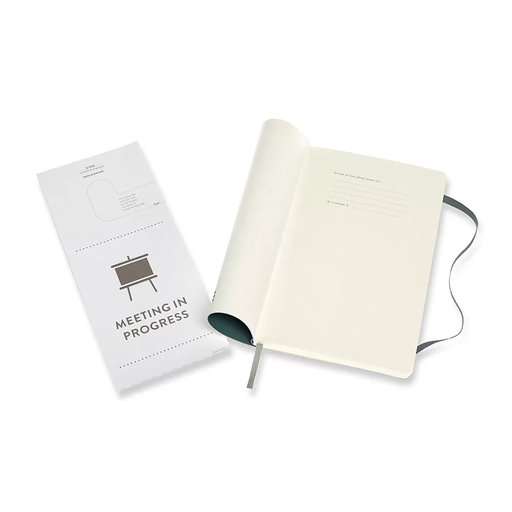 Moleskine Notebooks<Pro Large Professional Notebooks, 5" x 8.25", Narrow Ruled, Green (620794)