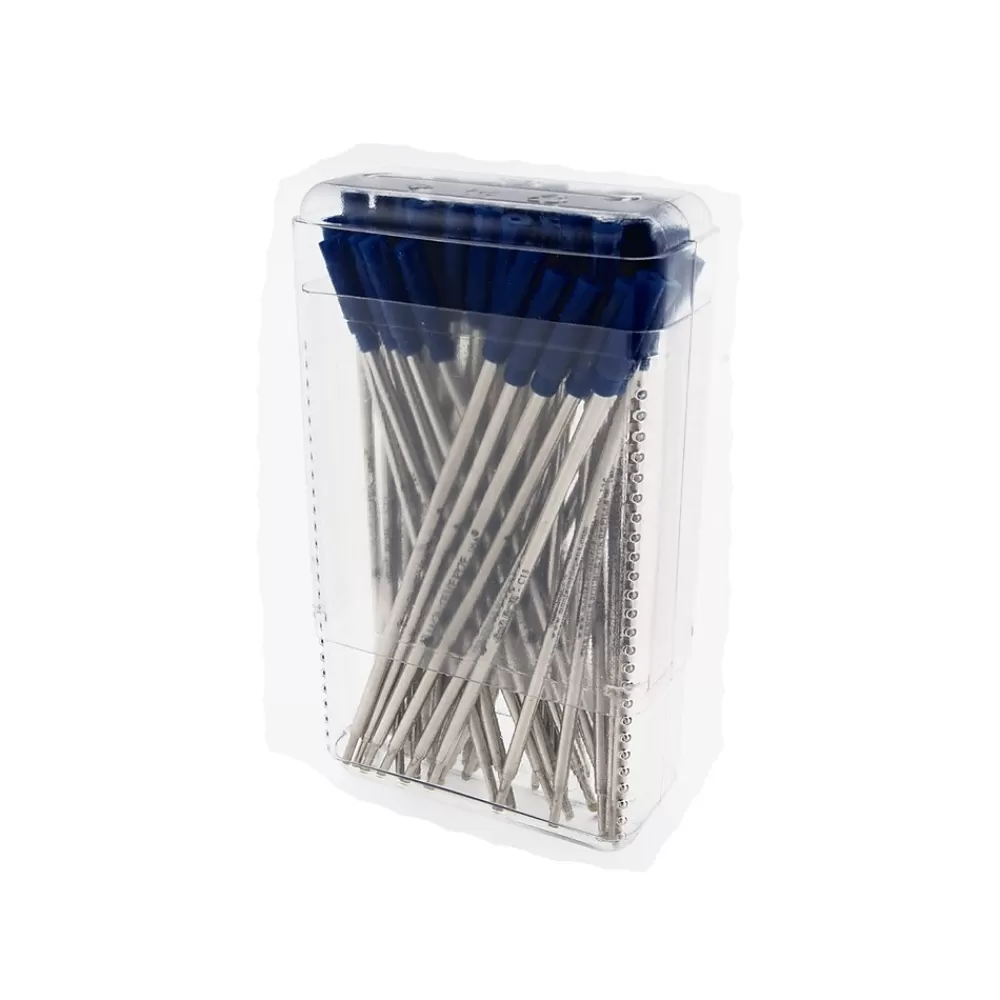 Monteverde Pens<® Medium Ballpoint Refill For Cross Ballpoint Pens, Blue/Black, 50/Pack