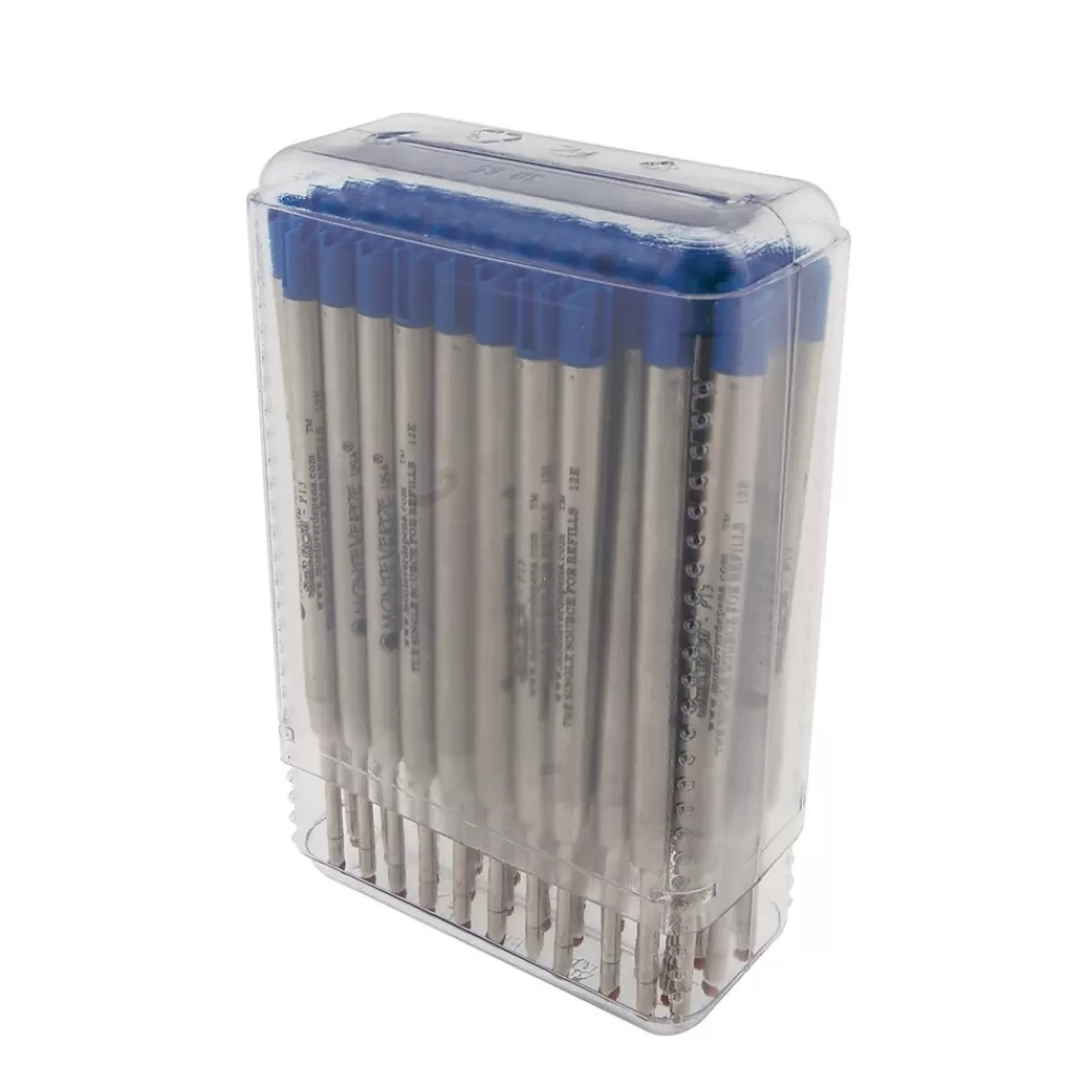 Monteverde Pens<Soft Roll Ballpoint Refill For Parker Pens, Medium Point, Blue Ink, 50/Pack (P154BU)