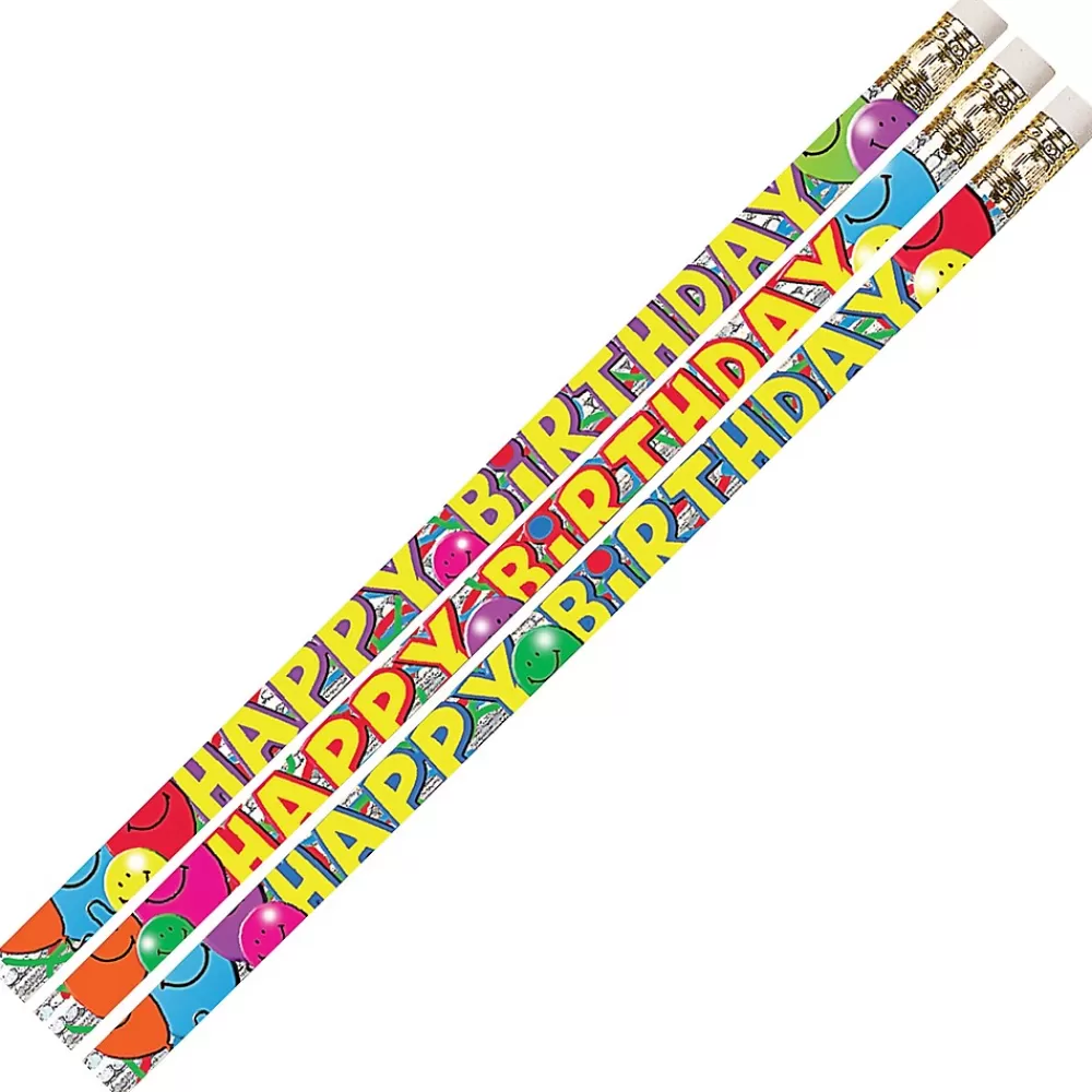 Musgrave Pencil Company Pencils<Birthday Bash Wooden Pencil, 0.5mm, #2 Hard Lead, 144/Box (MUS2214G)