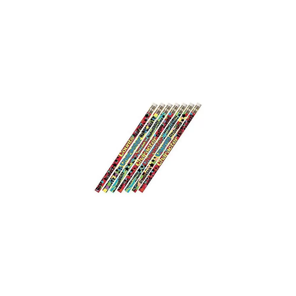 Musgrave Pencil Company Pencils<Character Matters Wooden Pencil, 0.5mm, #2 Hard Lead, 144/Box (MUS2420G)