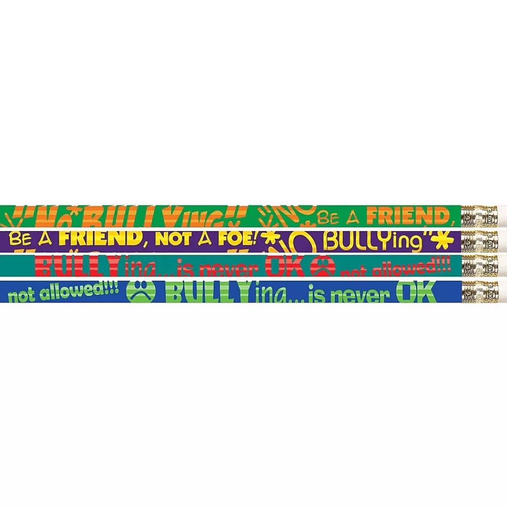 Musgrave Pencil Company Pencils<No Bullying Wooden Pencil, 0.5mm, #2 Hard Lead, 144/Box (MUS2508G)