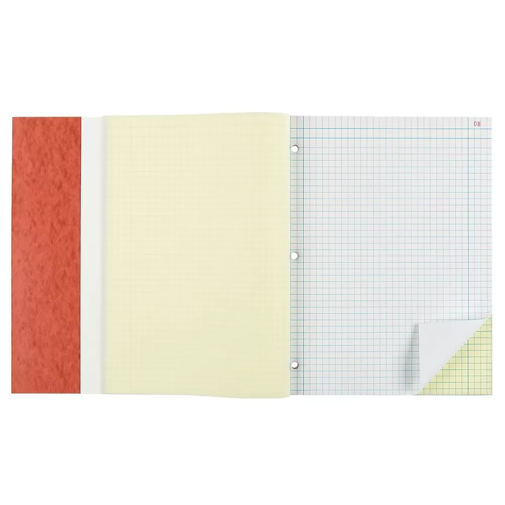 National Brand Notebooks<Laboratory 1-Subject Computation Notebooks, 9.25" x 11", Quad, 200 Sheets, Brown (43649)