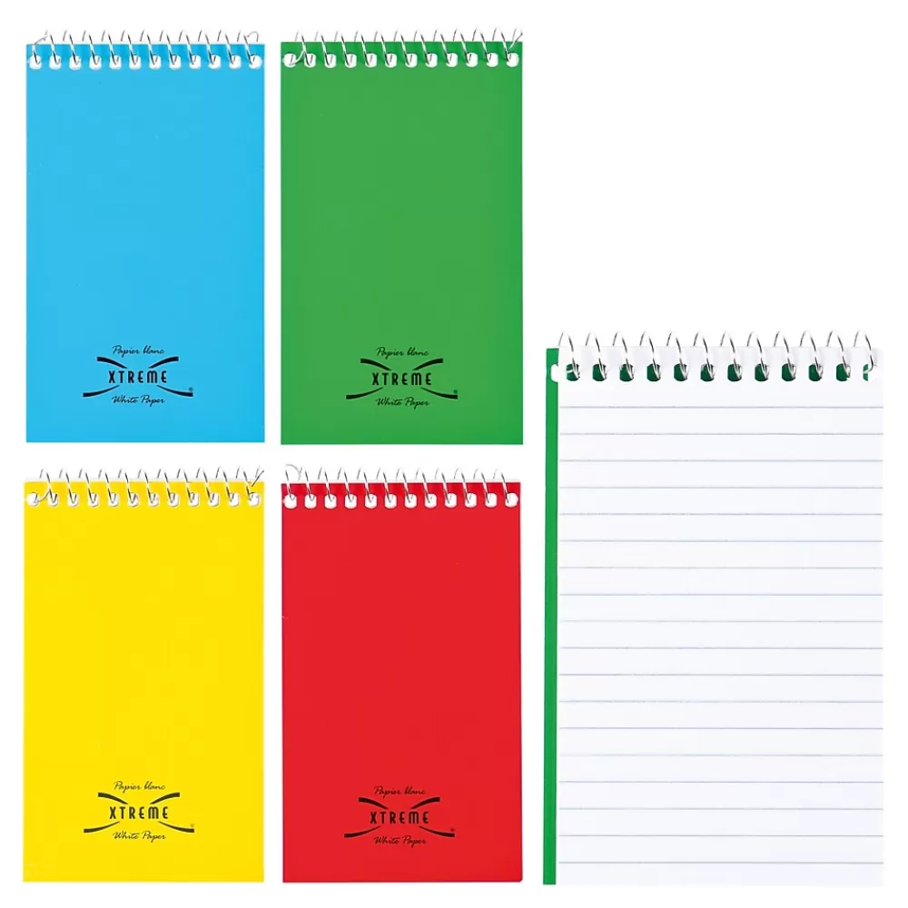 National Brand Notepads<Xtreme Memo Pad, 3" x 5", Narrow, White, 60 Sheets/Pad (31120)