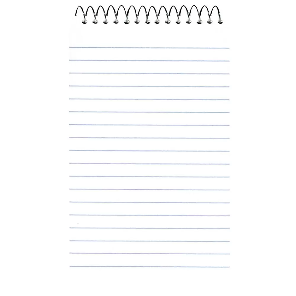 National Brand Notepads<Xtreme Memo Pad, 3" x 5", Narrow, White, 60 Sheets/Pad (31120)