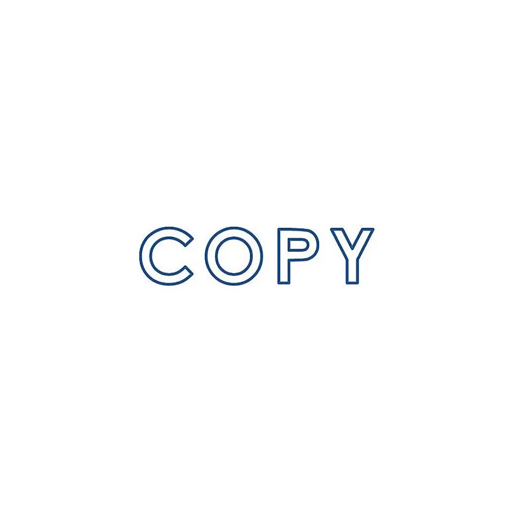 Offistamp Stamps & Stamp Pads<® Pre-Inked Stamp, "Copy", Blue Ink