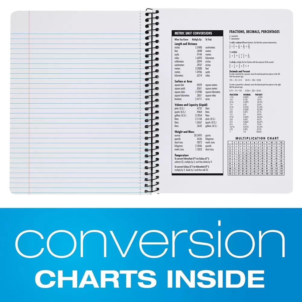 Oxford Composition Notebooks<Composition Notebooks, 7.5" x 9.75", College Ruled, 80 Sheets, Assorted Colors, 4/Pack (64947)