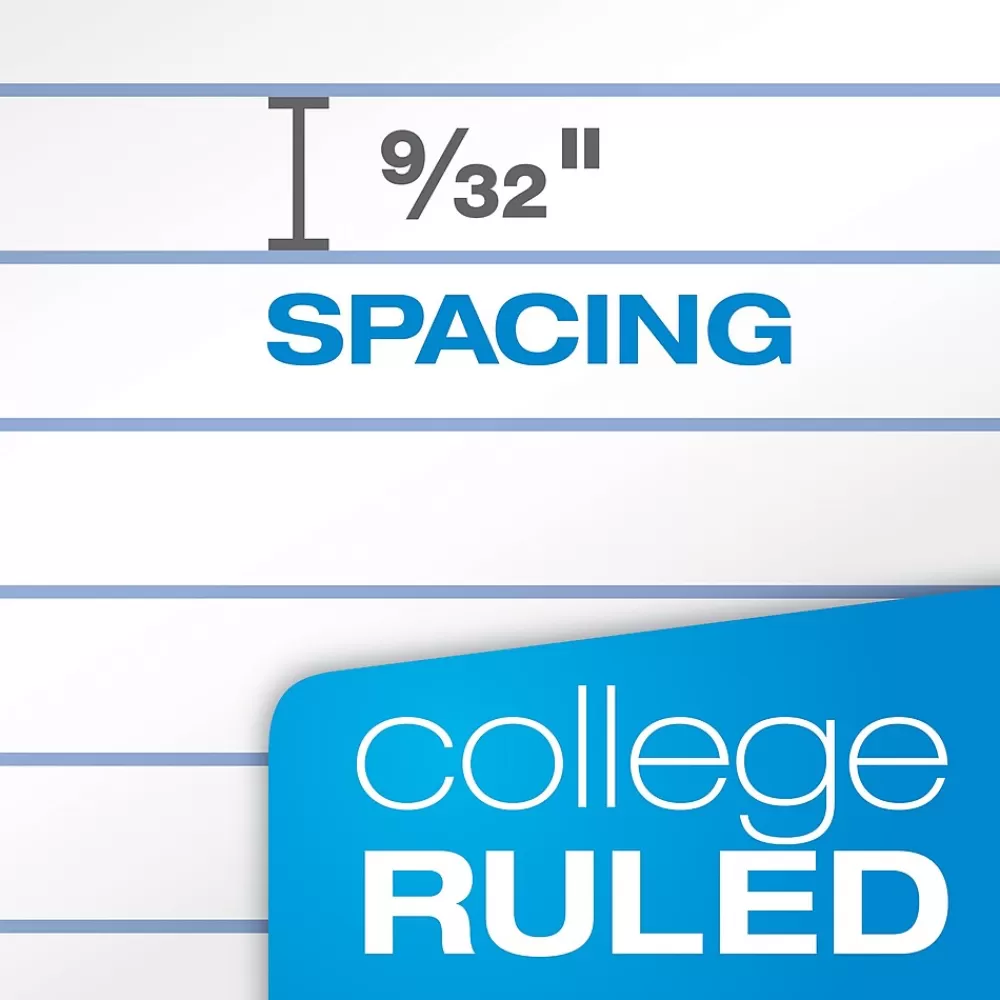 Oxford Composition Notebooks<Composition Notebooks, 7.5" x 9.75", College Ruled, 100 Sheets, Assorted Colors, 6/Pack (64957)