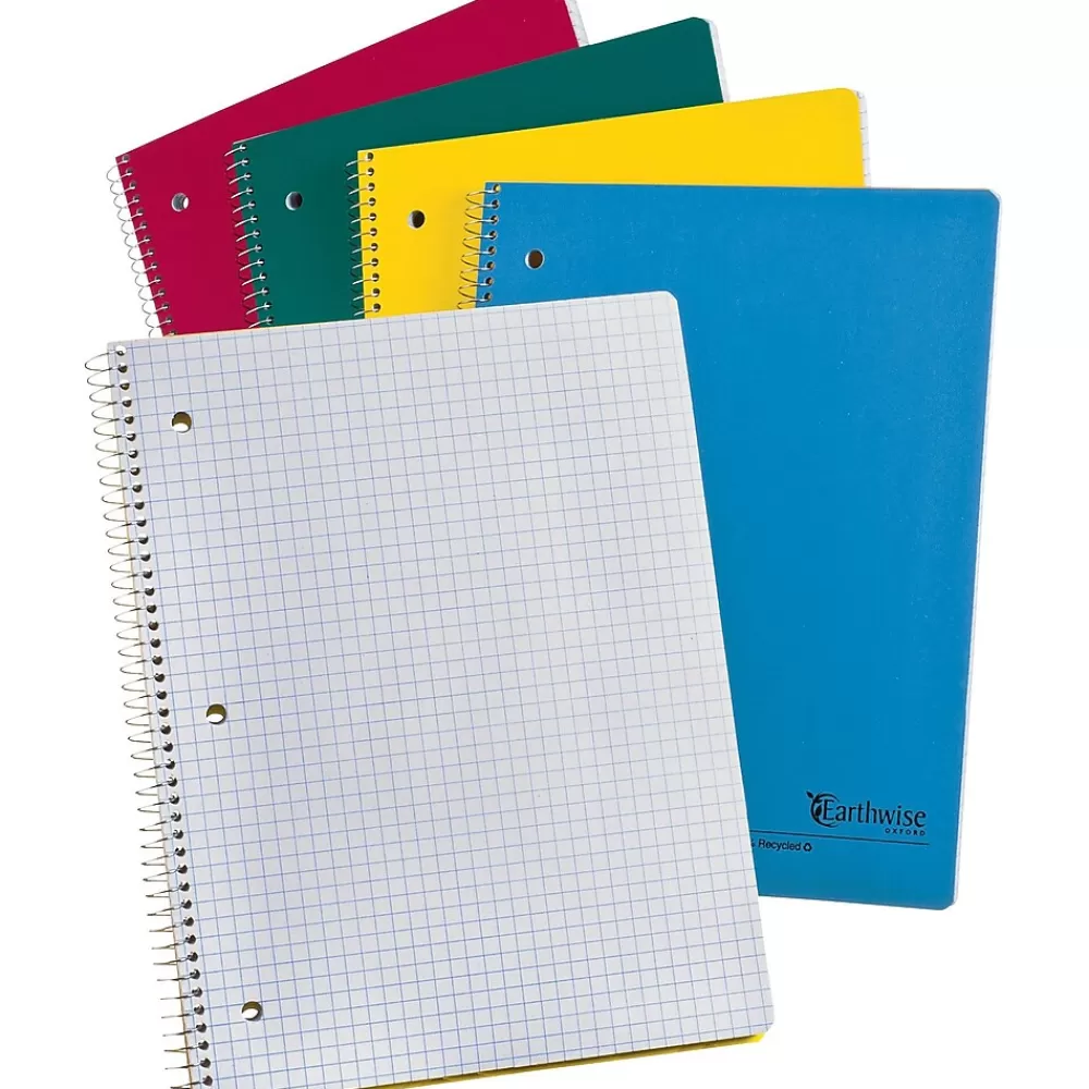 Oxford Subject Notebooks<Earthwise 1-Subject Notebook, 8.5" x 11", Quad, 80 Sheets (25-451R)