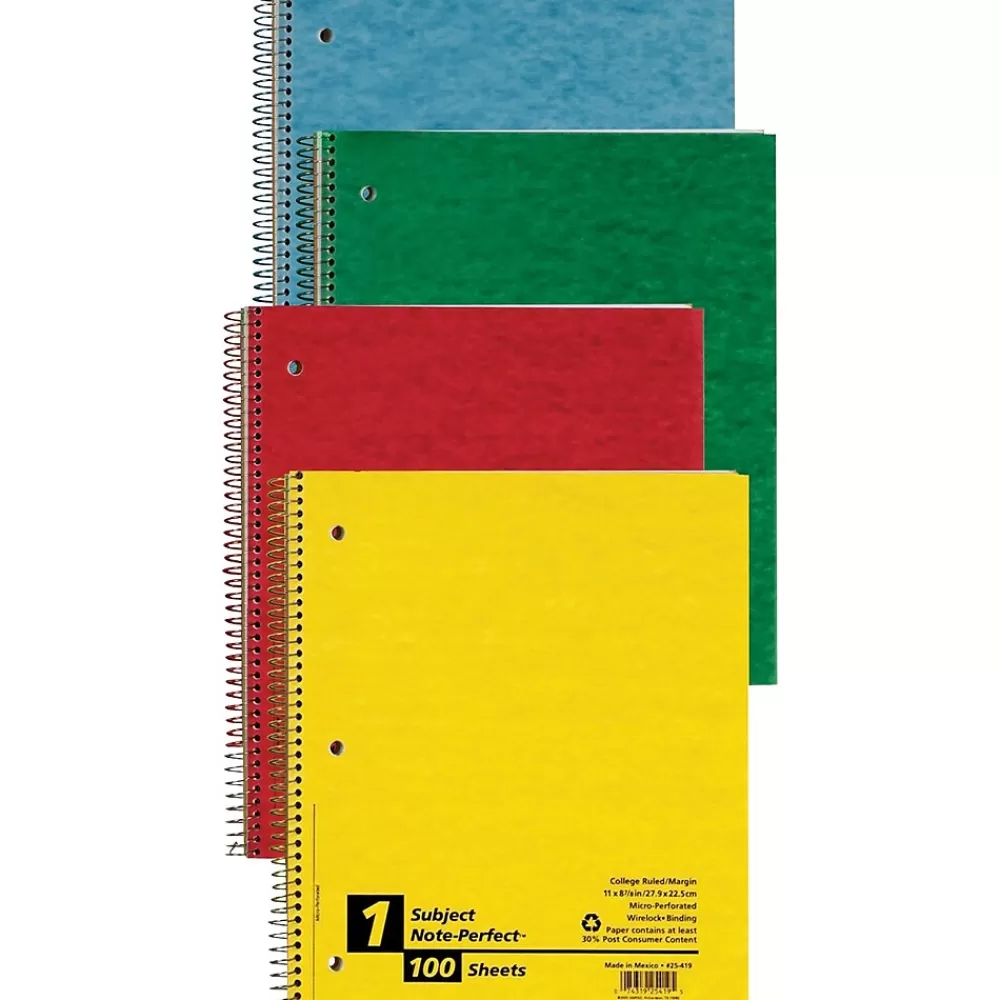 Oxford Subject Notebooks<Earthwise 1-Subject Notebooks, 9" x 11", College Ruled, 100 Sheets, Each (25-419R)